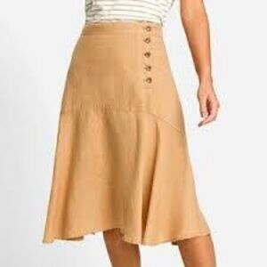 Olsen A-line Linen Skirt Sz 3X